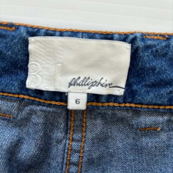 3.1 Phillip Lim Flare Jeans Sz 6 Mid Rise Dark Wash Flap Pockets - Picture 7 of 10